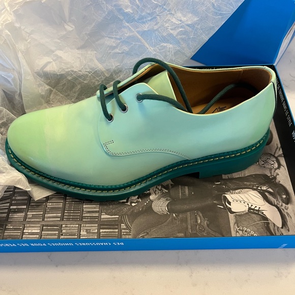FLUEVOG BRAND NEW IN BOX WINNIE MINT GREEN SHOE women’s 9 men’s 7 - Picture 3 of 7